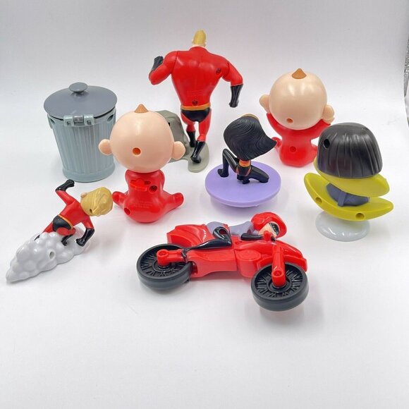 Disney Incredibles 2 McDonalds 2018 Happy Meal Toys Lot of 8 - Picture 2 of 3